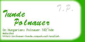 tunde polnauer business card